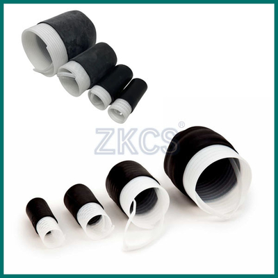 Zamknięty Epdm Cold Shrink End Cap umieszczony na końcu szerokiego zakresu kabli